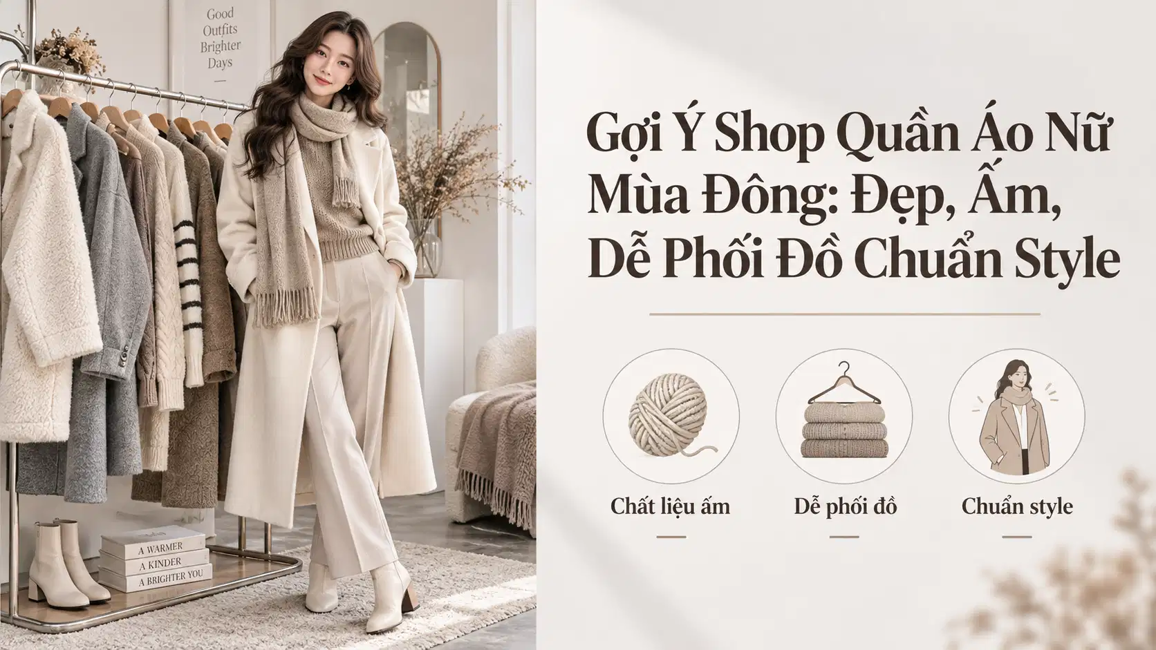 Gợi Ý Shop Quần Áo Nữ Mùa Đông: Đẹp, Ấm, Dễ Phối Đồ Chuẩn Style
