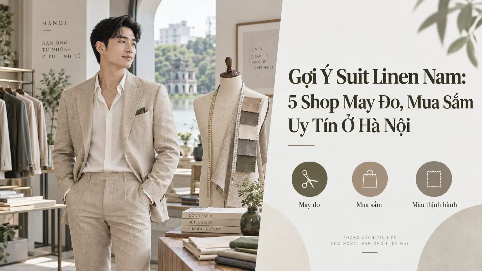 Gợi Ý Suit Linen Nam: 5 Shop May Đo, Mua Sắm Uy Tín Ở Hà Nội