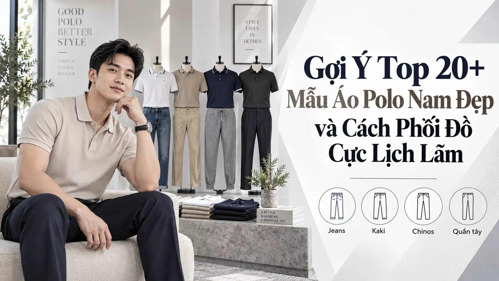 Gợi Ý Top 20+ Mẫu Áo Polo Nam Đẹp và Cách Phối Đồ Cực Lịch Lãm