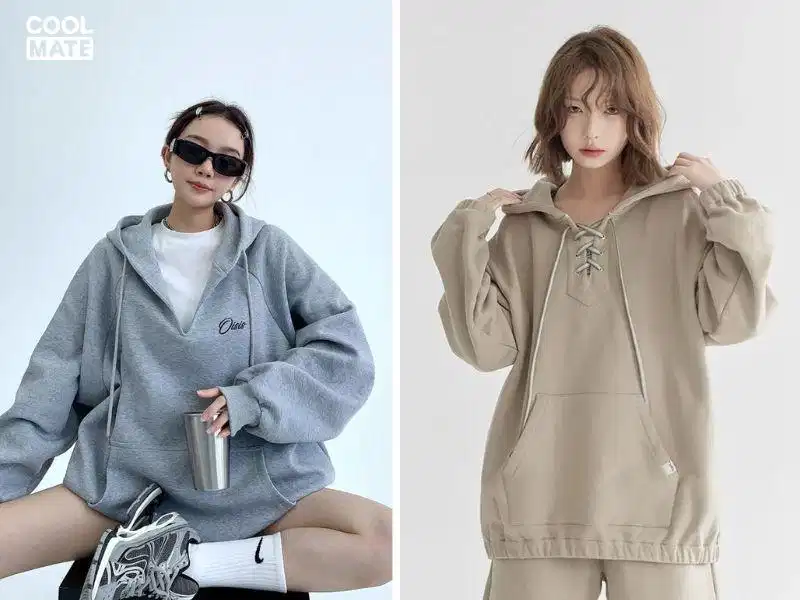 Hoodie form rộng tăng khả năng giữ ấm cơ thể Hoodie form rộng tăng khả năng giữ ấm cơ thể