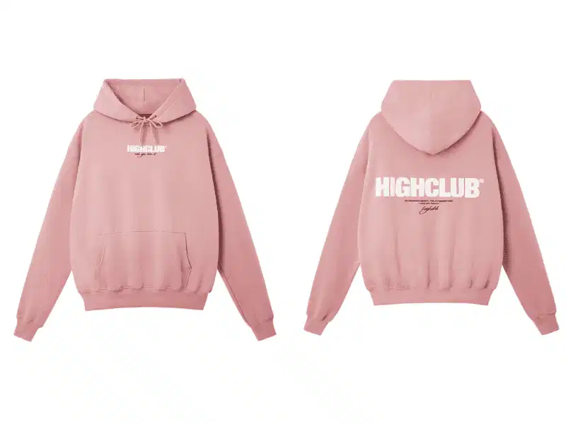 Phối đồ cùng áo hoodie hồng Local Brand HIGHCLUB