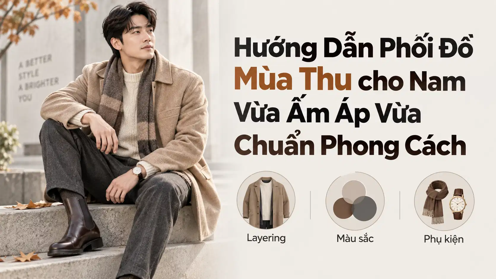Hướng Dẫn Phối Đồ Mùa Thu cho Nam Vừa Ấm Áp Vừa Chuẩn Phong Cách