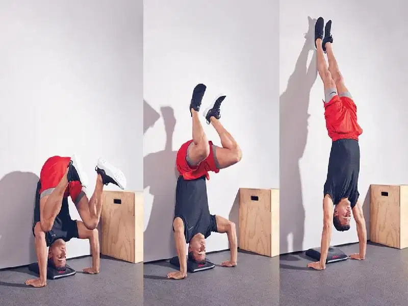 Hướng dẫn tập bài Handstand Push-ups Động tác Handstand Push-ups nâng cao phát triển toàn diện cơ vai
