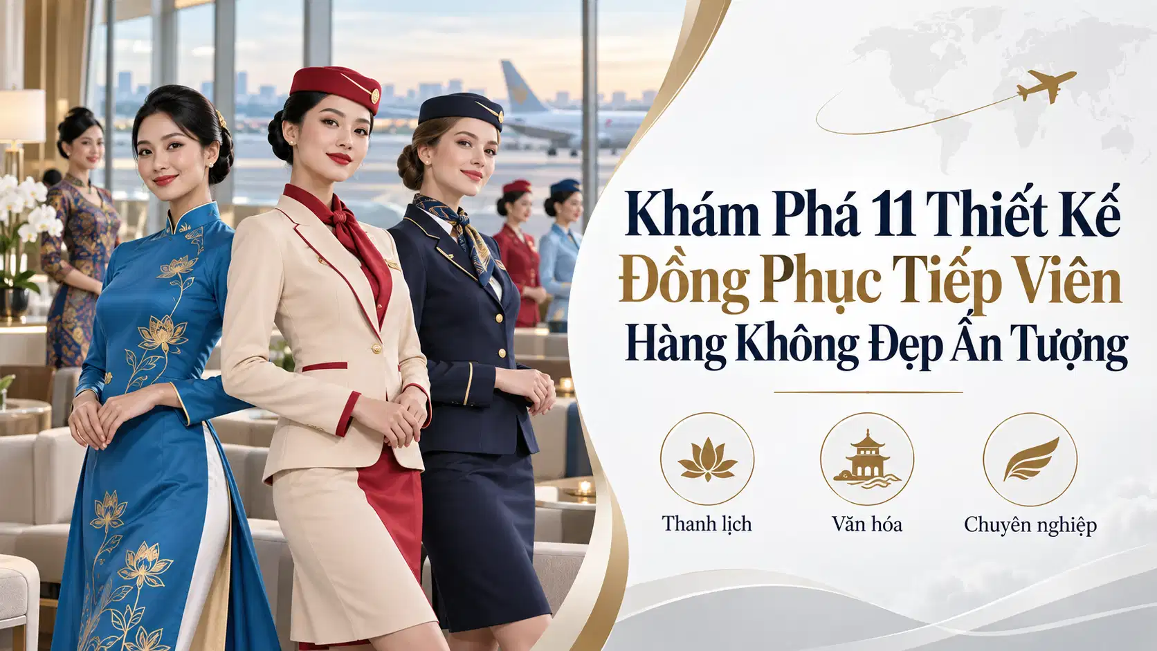 Khám Phá 11 Thiết Kế Đồng Phục Tiếp Viên Hàng Không Đẹp Ấn Tượng