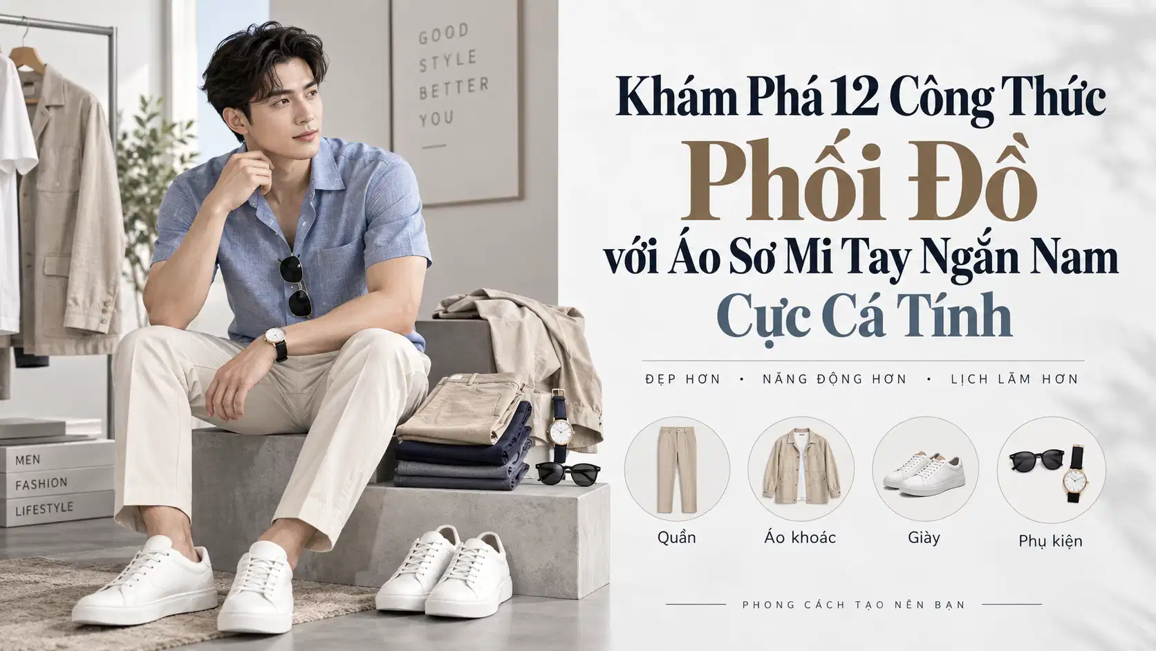 Khám Phá 12 Công Thức Phối Đồ với Áo Sơ Mi Tay Ngắn Nam Cực Cá Tính