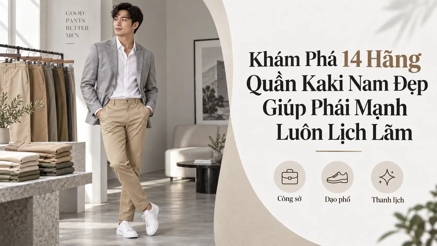 Khám Phá 14 Hãng Quần Kaki Nam Đẹp Giúp Phái Mạnh Luôn Lịch Lãm