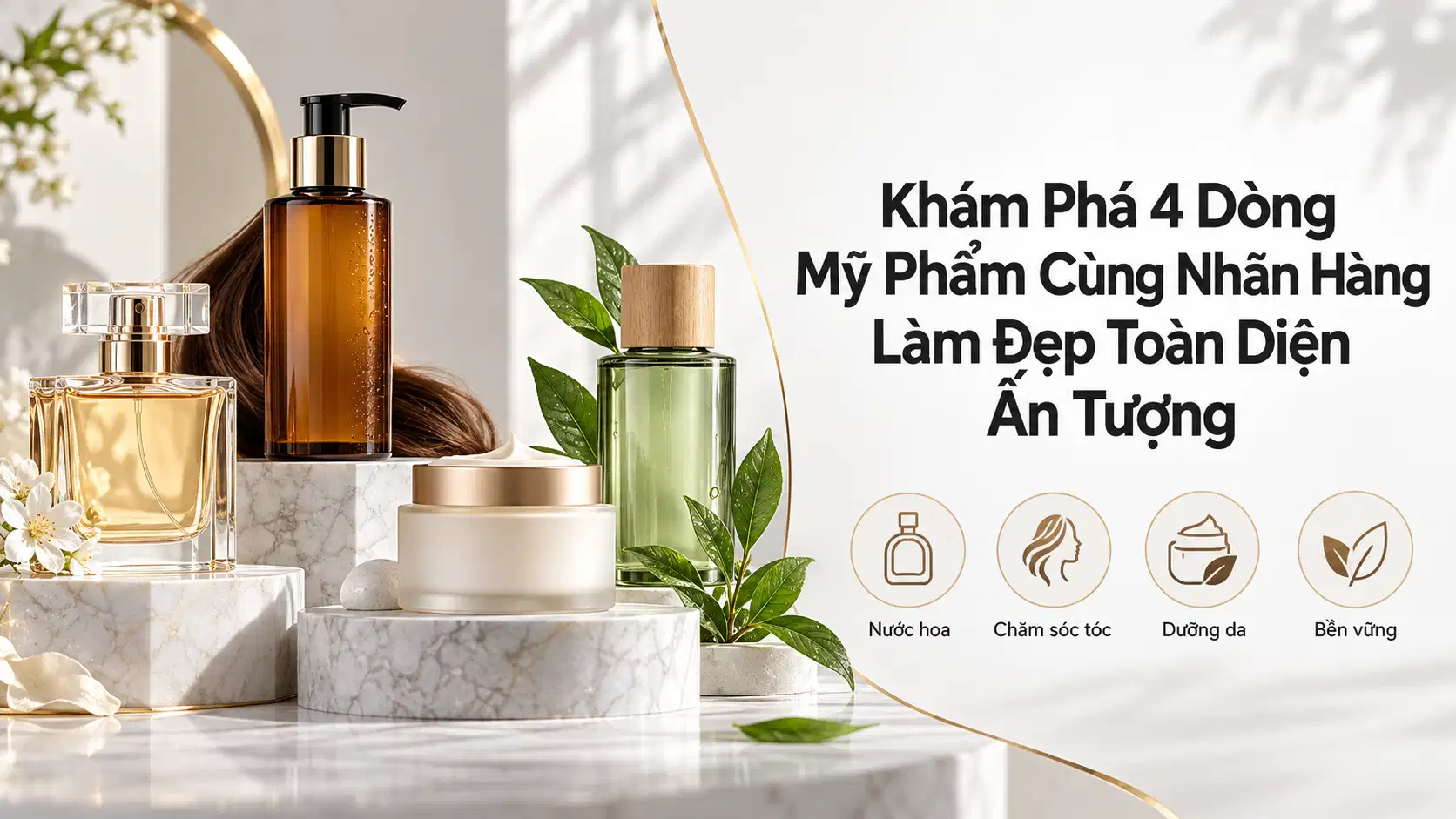 Khám Phá 4 Dòng Mỹ Phẩm Cùng Nhãn Hàng Làm Đẹp Toàn Diện Ấn Tượng