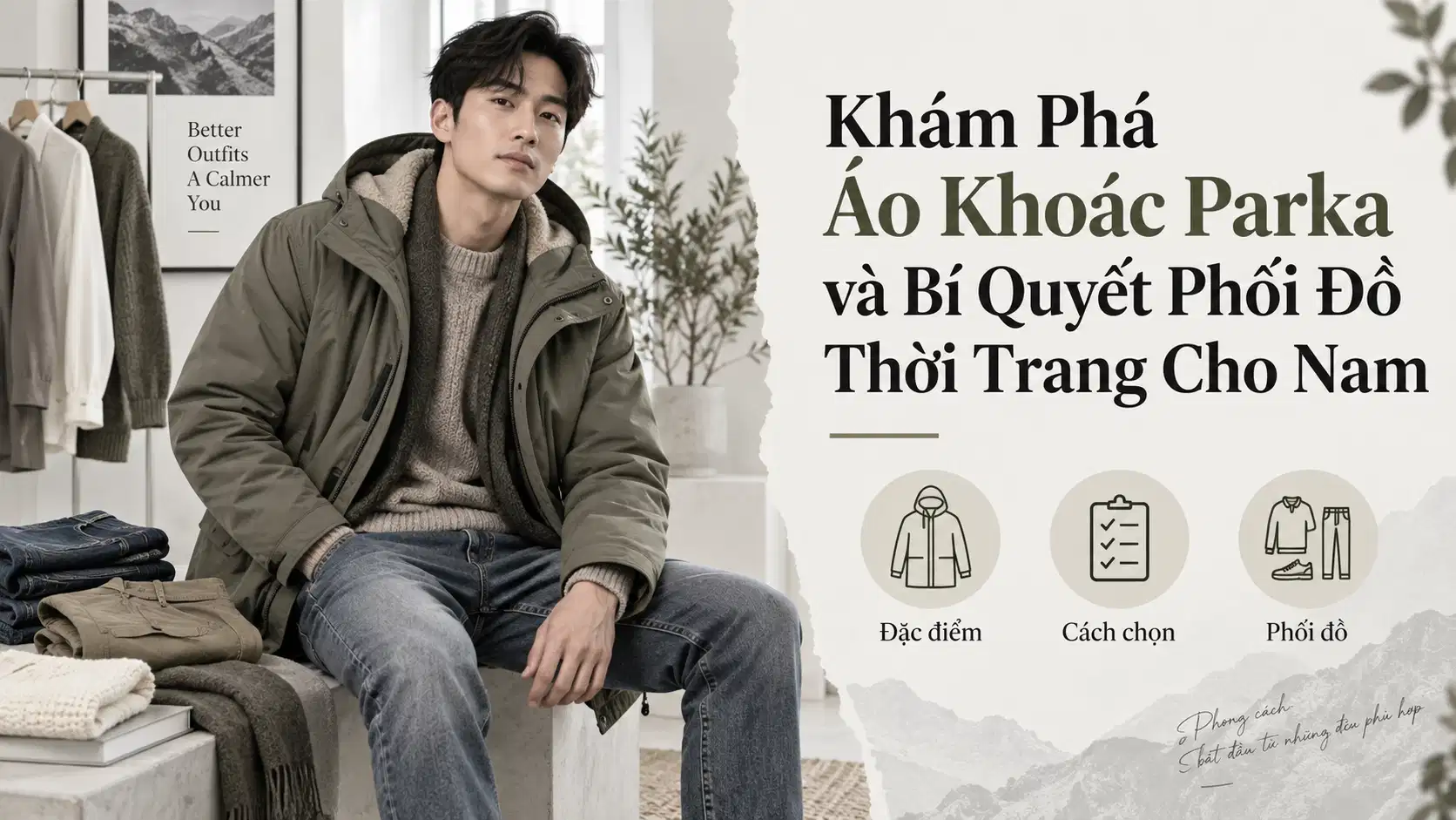 Khám Phá Áo Khoác Parka và Bí Quyết Phối Đồ Thời Trang Cho Nam