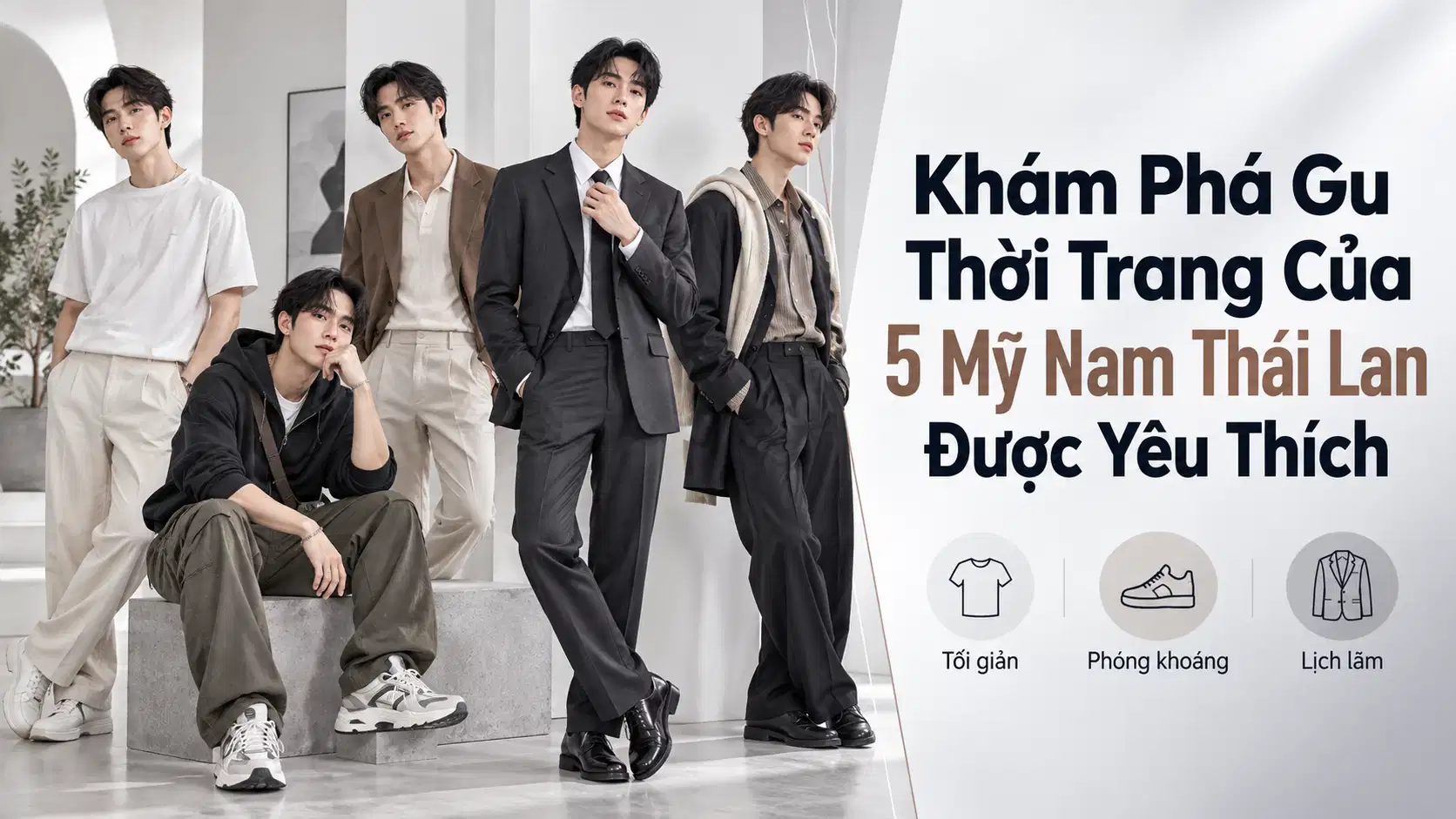 Gu Thời Trang Của 5 Mỹ Nam Thái Lan Ấn Tượng, Cách Phối Đồ Nam
