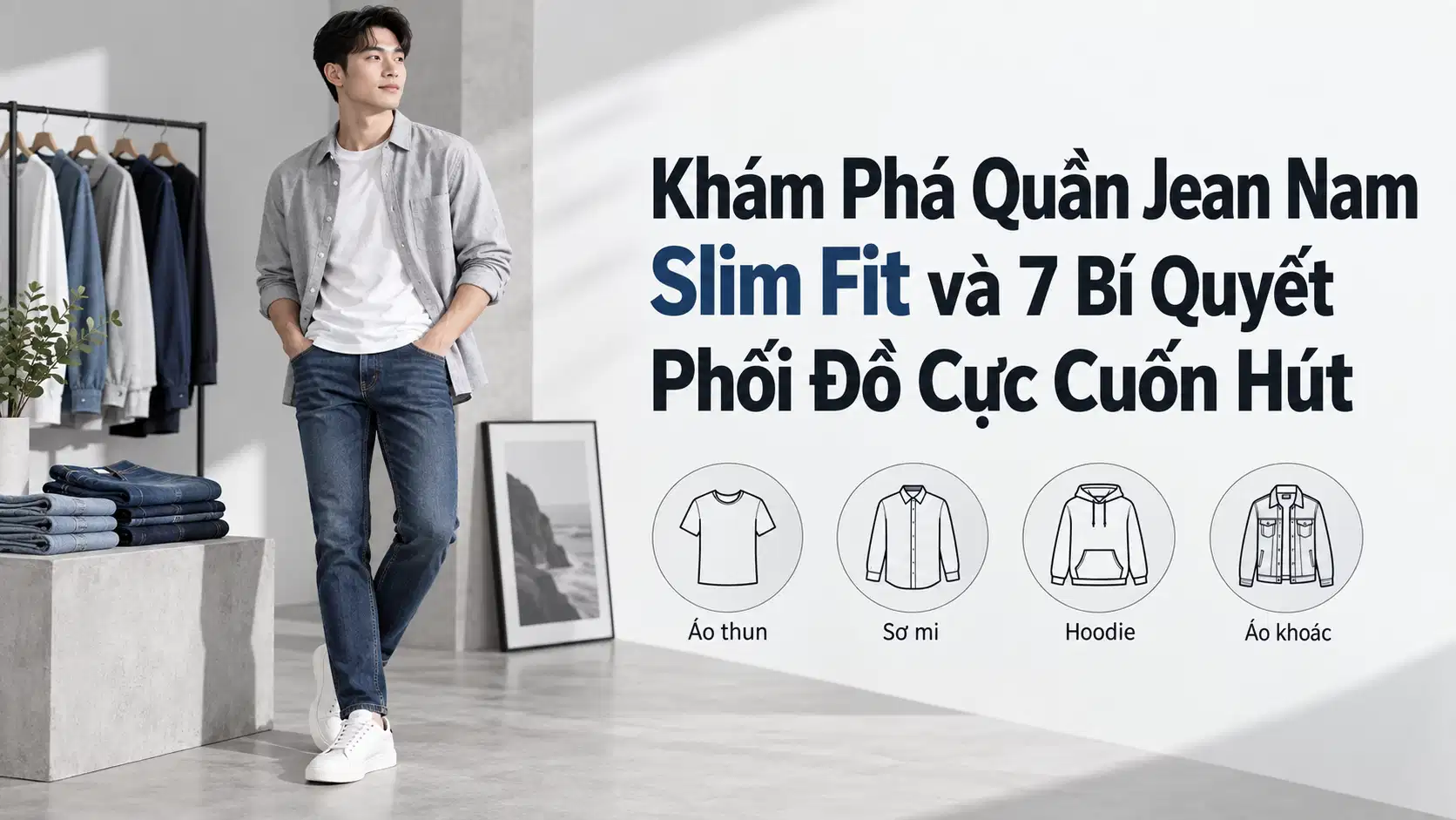 Khám Phá Quần Jean Nam Slim Fit và 7 Bí Quyết Phối Đồ Cực Cuốn Hút