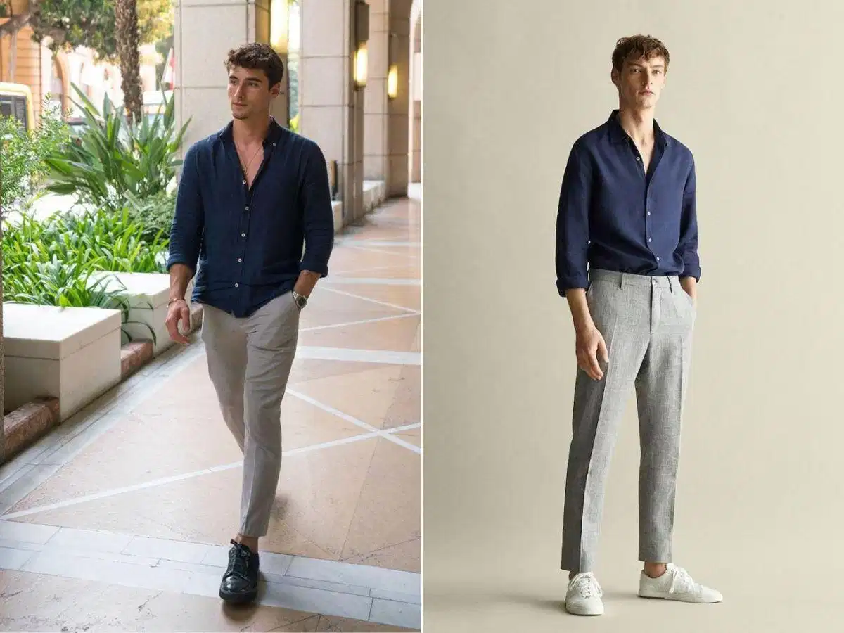 Trang phục Smart Casual Sơ mi Oxford kết hợp cùng quần chinos thanh lịch
