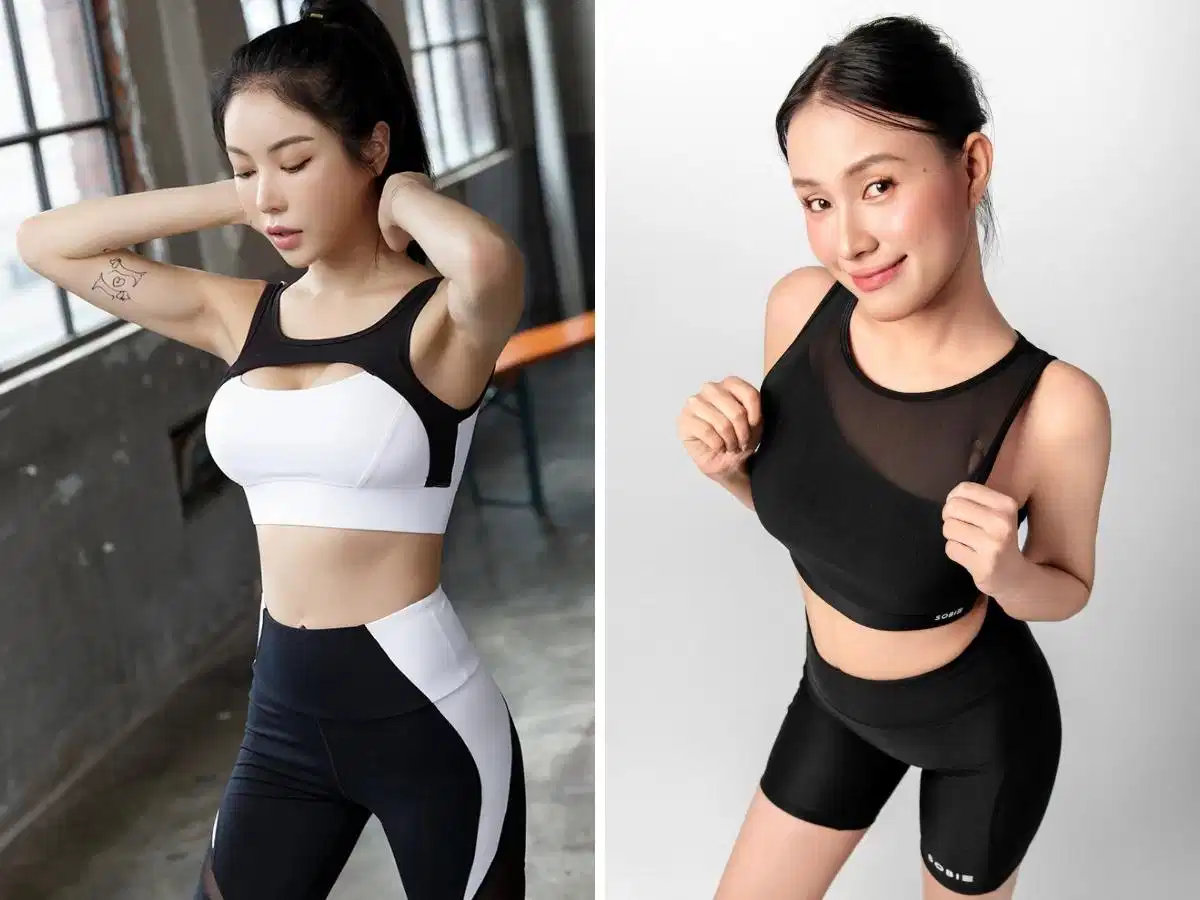 Mặc áo bra thể thao trực tiếp trên da khi tập luyện Mặc áo bra thể thao trực tiếp trên da khi tập luyện