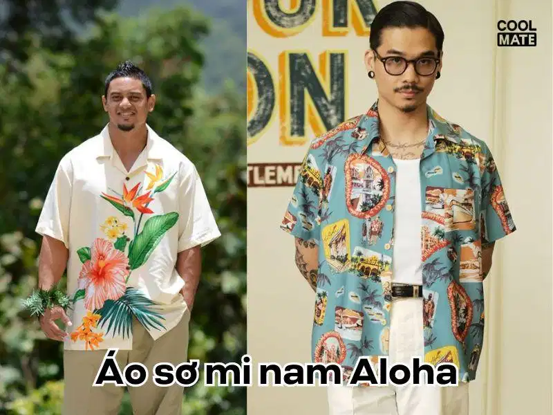 Áo sơ mi nam Aloha Áo sơ mi Aloha họa tiết Hawaii cho các chuyến du lịch biển