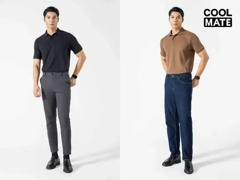 Kiểu dáng áo polo cổ Đức Regular-Fit tinh tế