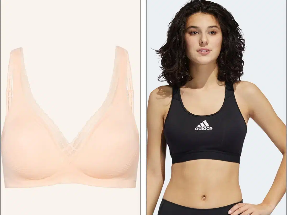 Hai kiểu T-shirt bra và sport bra