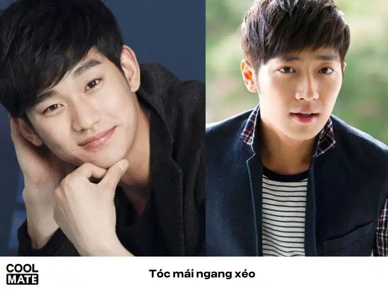 Tóc mái xéo Tóc mái xéo nam mặt kim cương