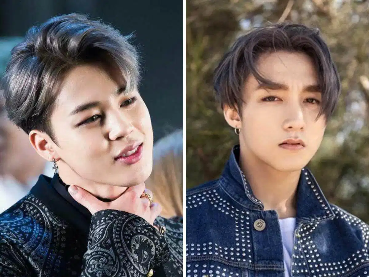 Phom dáng tổng thể của Comma Hair Tổng thể phom dáng kiểu tóc Comma Hair khi nhìn từ góc nghiêng