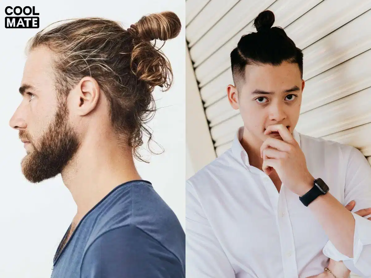 Tóc Man Bun nam tính Kiểu tóc Man Bun búi gọn gàng cho nam tóc dài mùa đông
