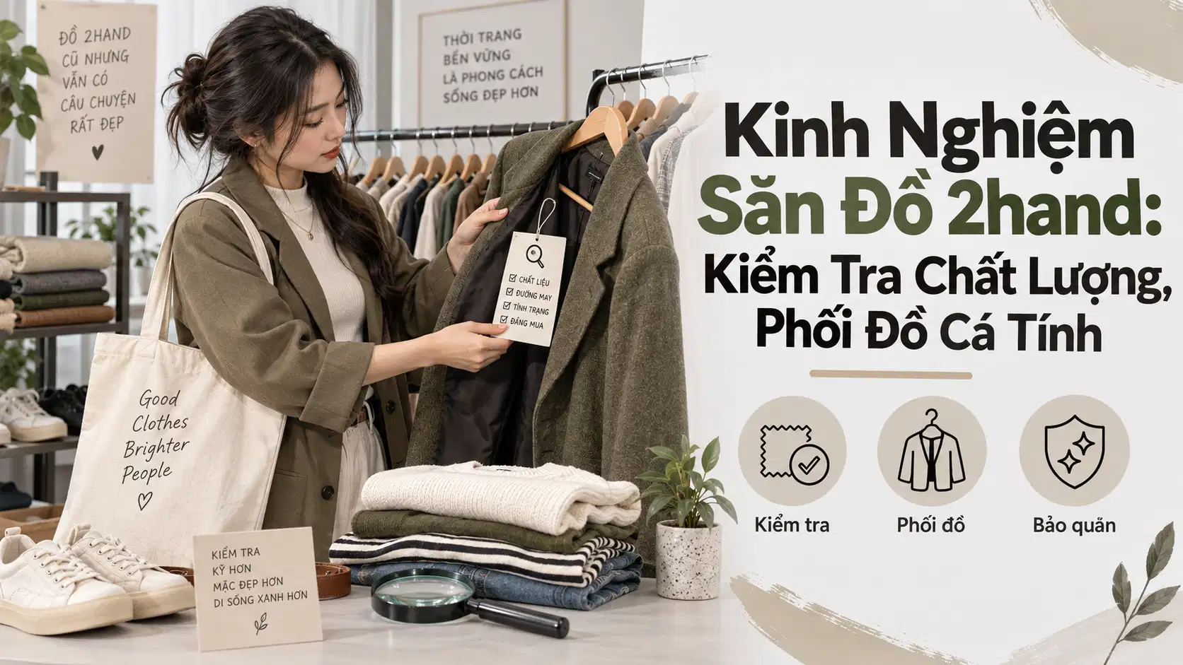 Kinh Nghiệm Săn Đồ 2hand: Kiểm Tra Chất Lượng, Phối Đồ Cá Tính