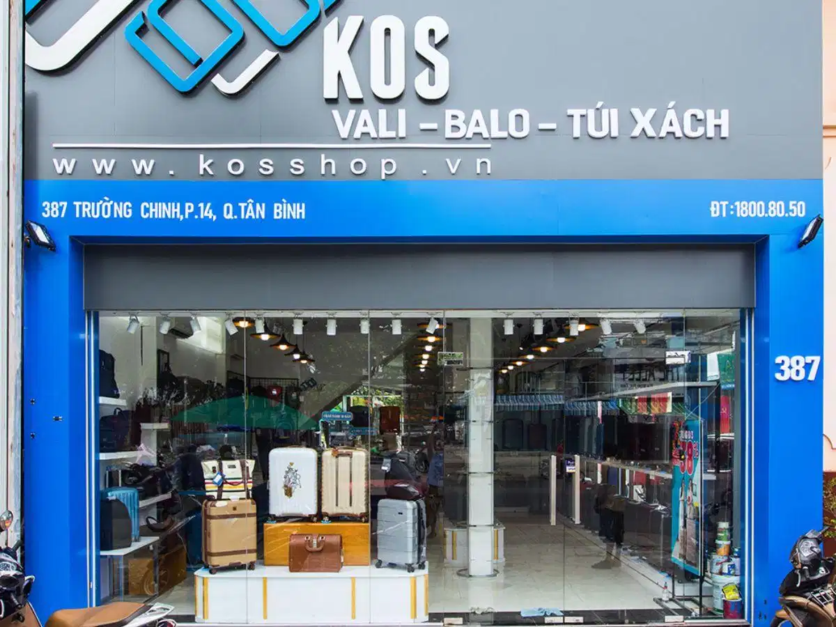 KOS Shop chuyên kinh doanh vali balo và phụ kiện ví da Cửa hàng KOS Shop Hà Nội chuyên vali và ví da du lịch