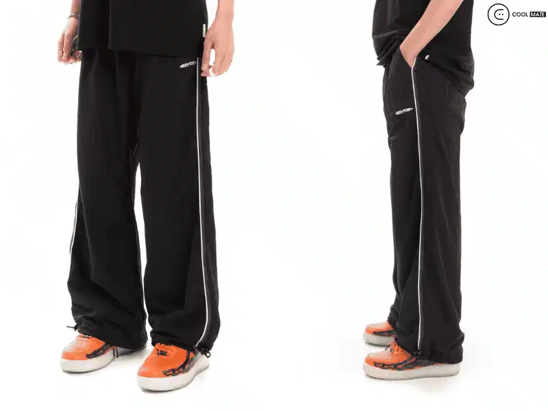 mẫu quần Track Pants White Line BLVCK Clothing