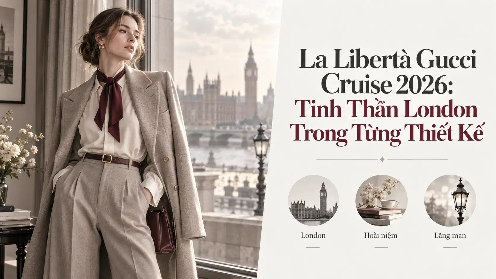 La Libertà Gucci Cruise 2026: Tinh Thần London Trong Từng Thiết Kế
