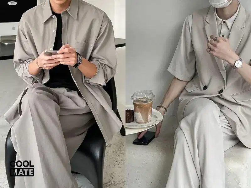 Âu phục màu ghi dành cho nam giới Màu ghi gắn liền với phong thái chuyên nghiệp và đĩnh đạc