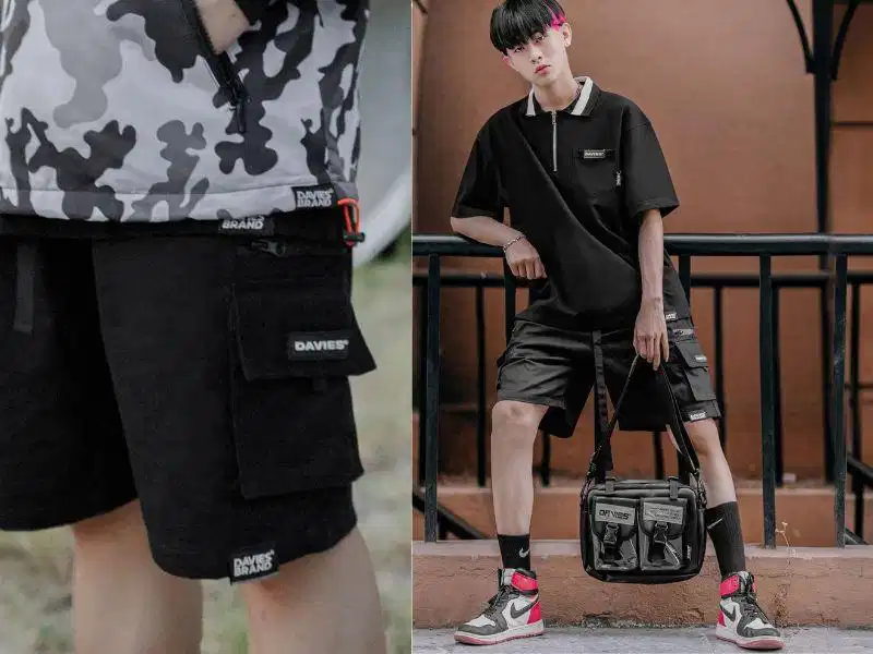 Quần short Davies mang tinh thần streetwear và đồ họa cá tính Quần short Davies mang tinh thần streetwear và đồ họa cá tính