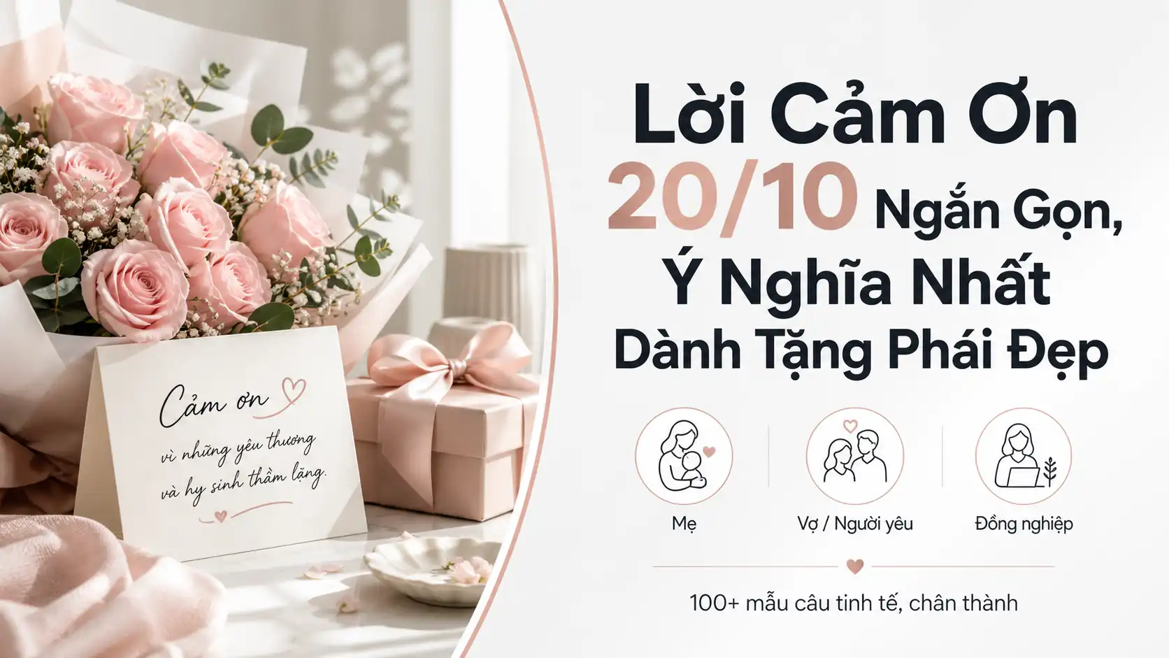 Lời Cảm Ơn 20/10 Ngắn Gọn Và Ý Nghĩa Dành Cho Phái Đẹp