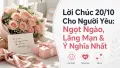 Lời Chúc 20/10 Cho Người Yêu Ngọt Ngào Và Lãng Mạn Nhất