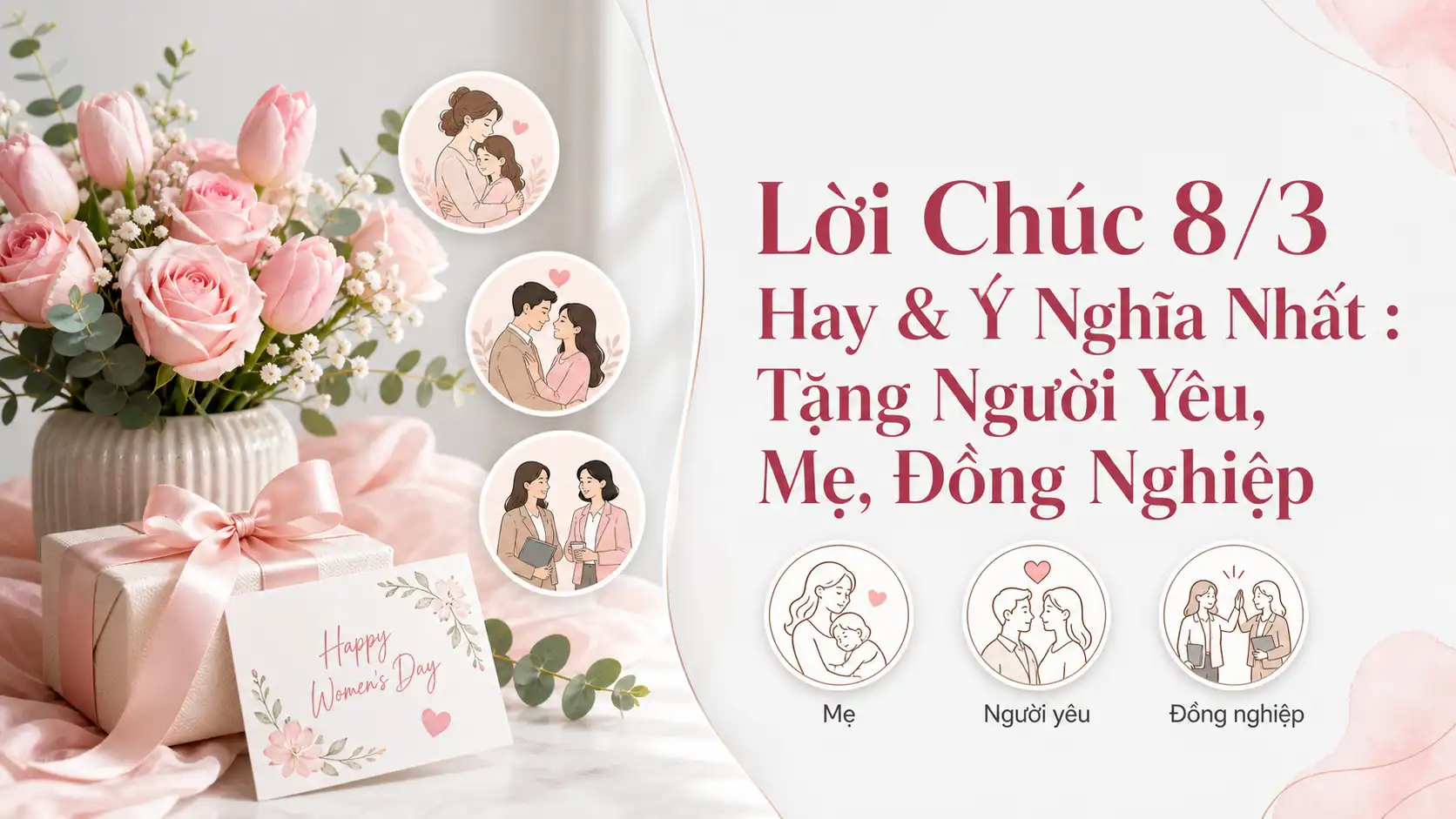 Lời Chúc 8/3 Hay Và Ý Nghĩa Tặng Người Yêu, Mẹ, Đồng Nghiệp