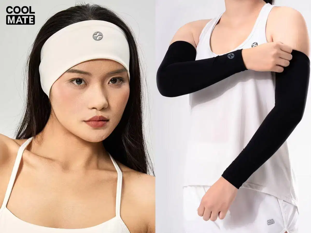 Các phụ kiện hỗ trợ chạy bộ như nón, băng đô, đai chạy