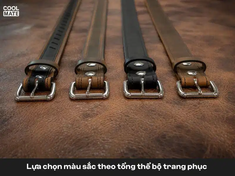 Lựa chọn màu sắc theo tổng thể bộ trang phục