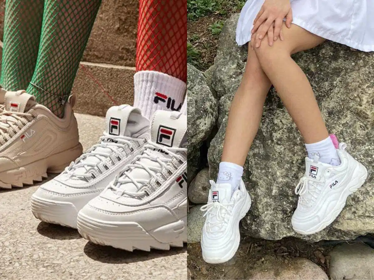 Tất phối cùng giày Fila nữ