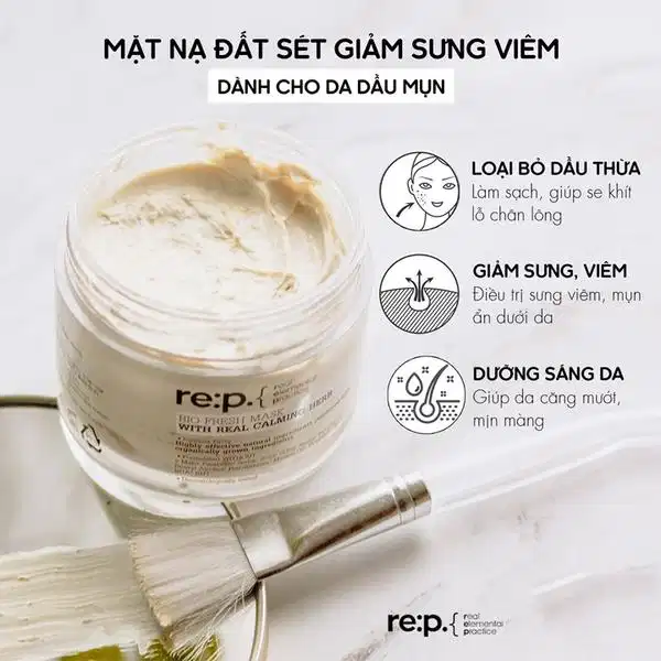 Hũ mặt nạ đất sét hữu cơ RE:P Hàn Quốc Hũ mặt nạ đất sét hữu cơ RE:P Hàn Quốc