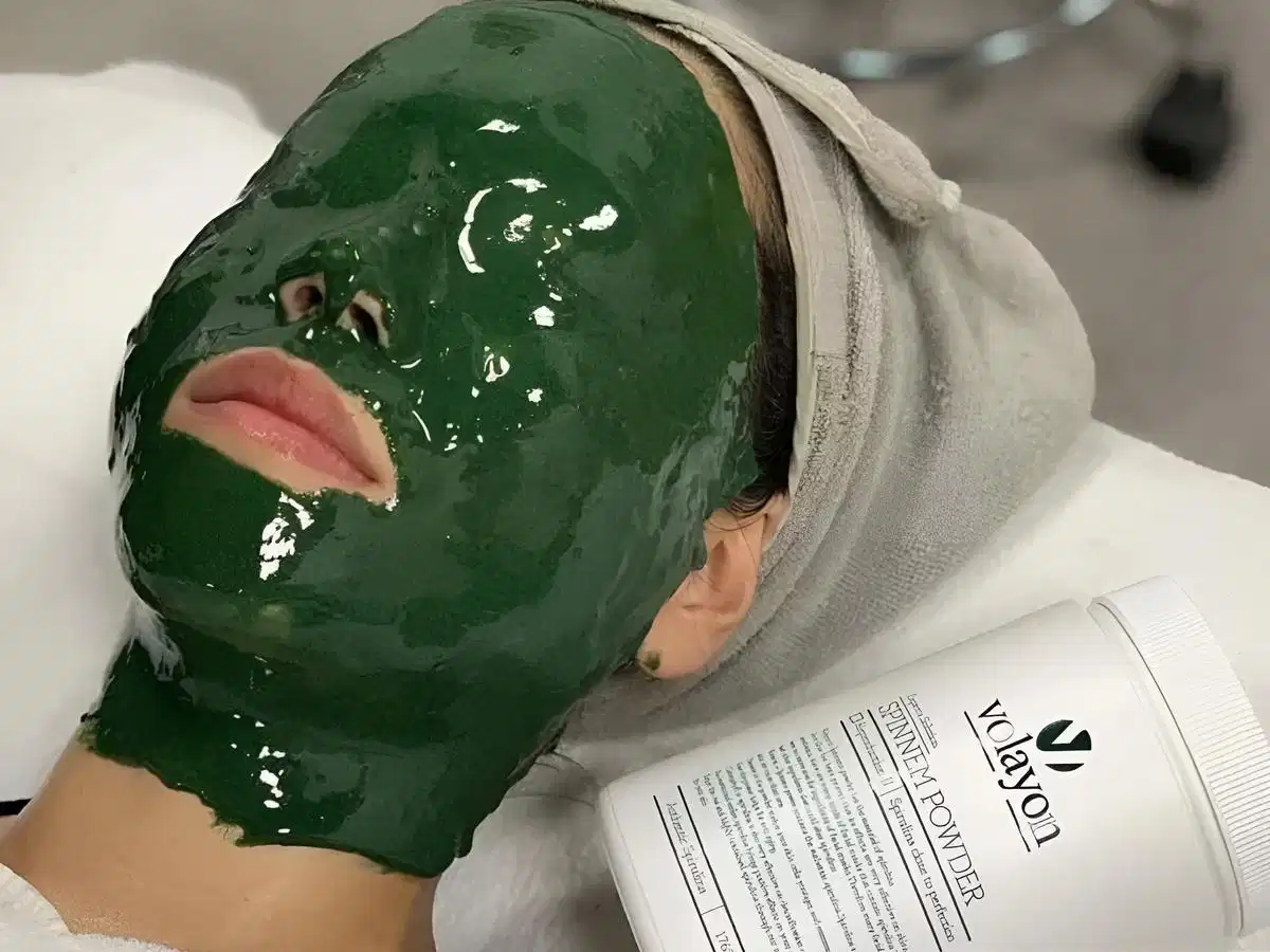 Mặt nạ dẻo dạng bột sau khi pha Mặt nạ dẻo dạng bột sau khi pha