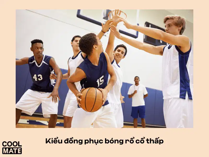 Mẫu áo bóng rổ cổ khoét thấp hiện đại