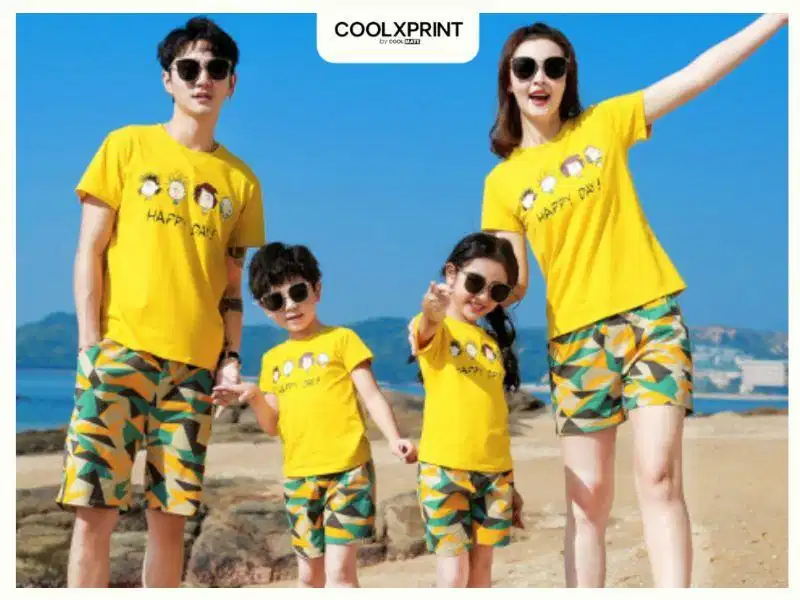 Lựa chọn màu sắc phù hợp mọi thành viên Bảng màu áo đồng phục gia đình trung tính hoặc rực rỡ