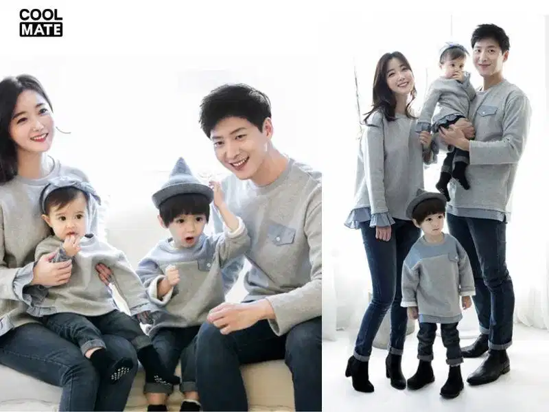 Áo nỉ sweatshirt mùa đông dày dặn và thoải mái cho cả gia đình