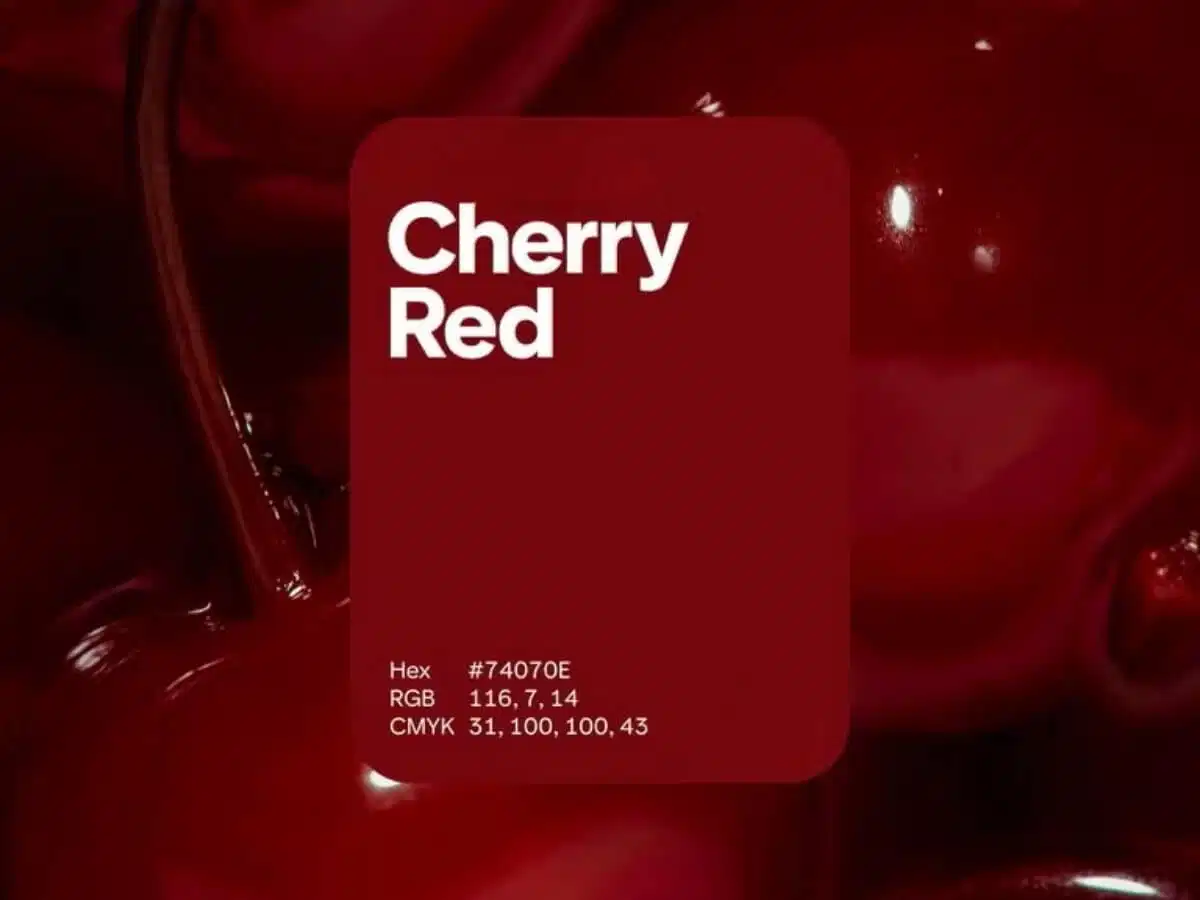 Màu Cherry Red Sắc đỏ Cherry Red đậm nét và nổi bật