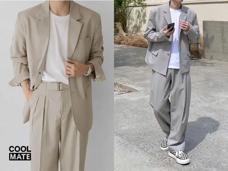 Tông màu ghi và trắng sáng sủa Phối màu ghi cùng sắc trắng nhã nhặn