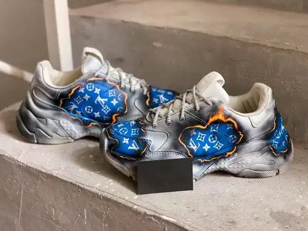 Mẫu giày MLB Big Ball custom họa tiết Gucci Mẫu giày MLB Big Ball custom họa tiết Gucci