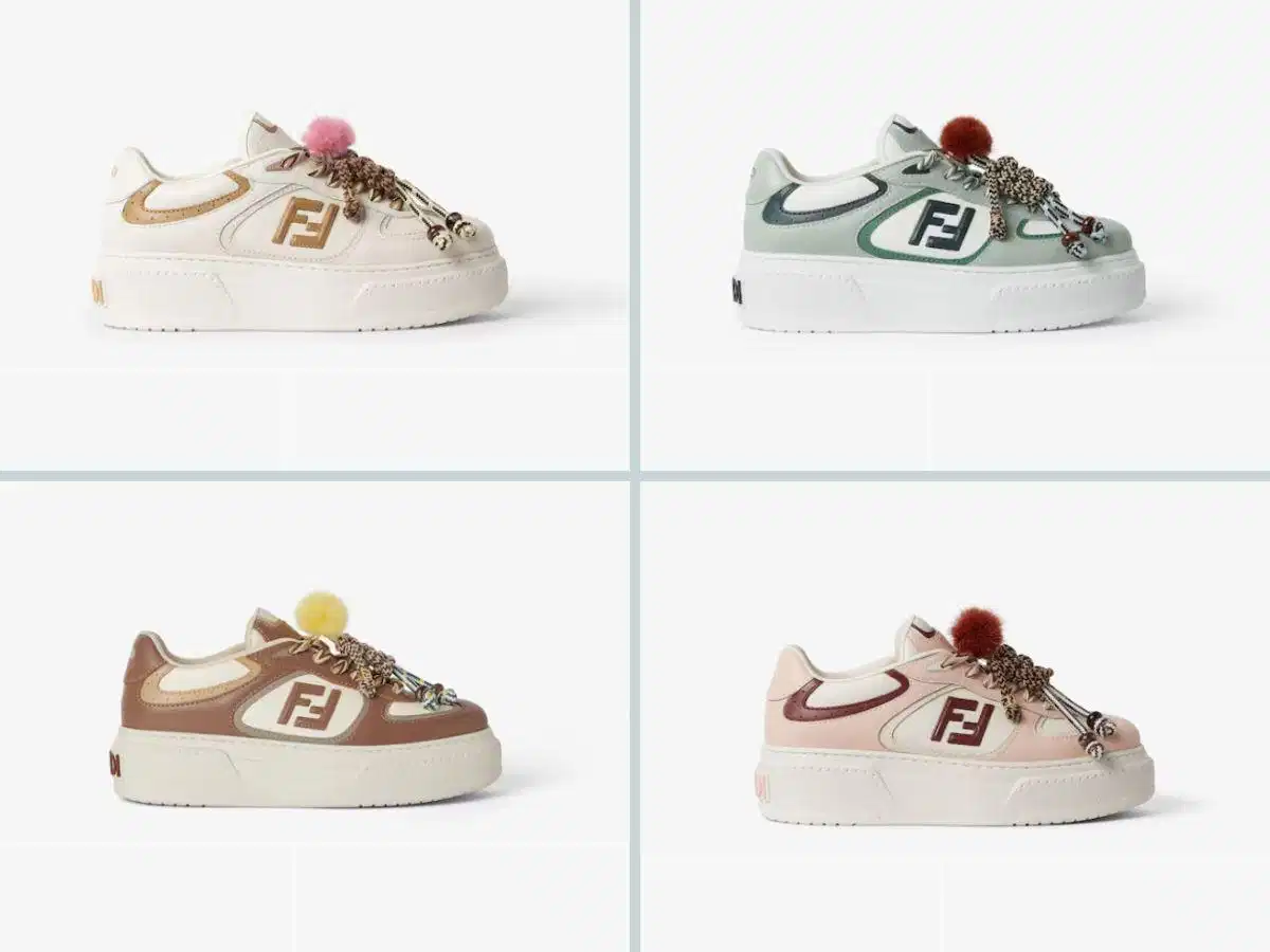 Bốn phối màu nhẹ nhàng của giày Fendi Match Platform