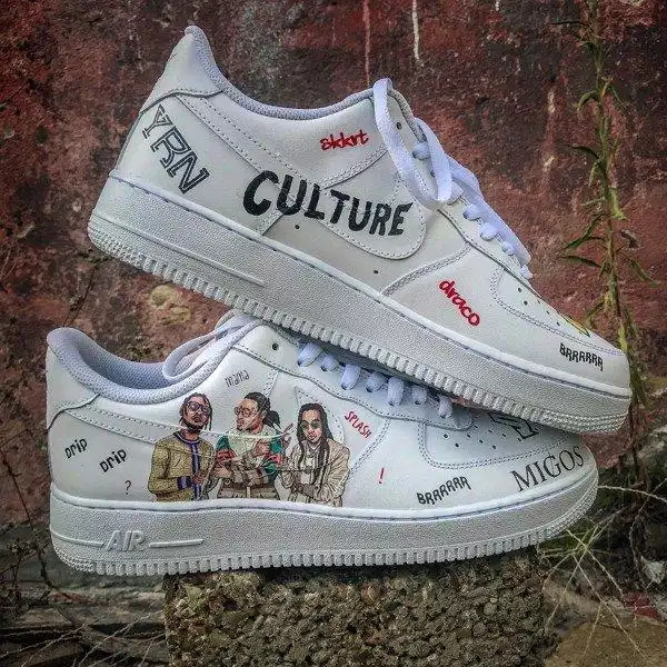 Mẫu giày Nike Air Force 1 x Migos custom Mẫu giày Nike Air Force 1 x Migos custom
