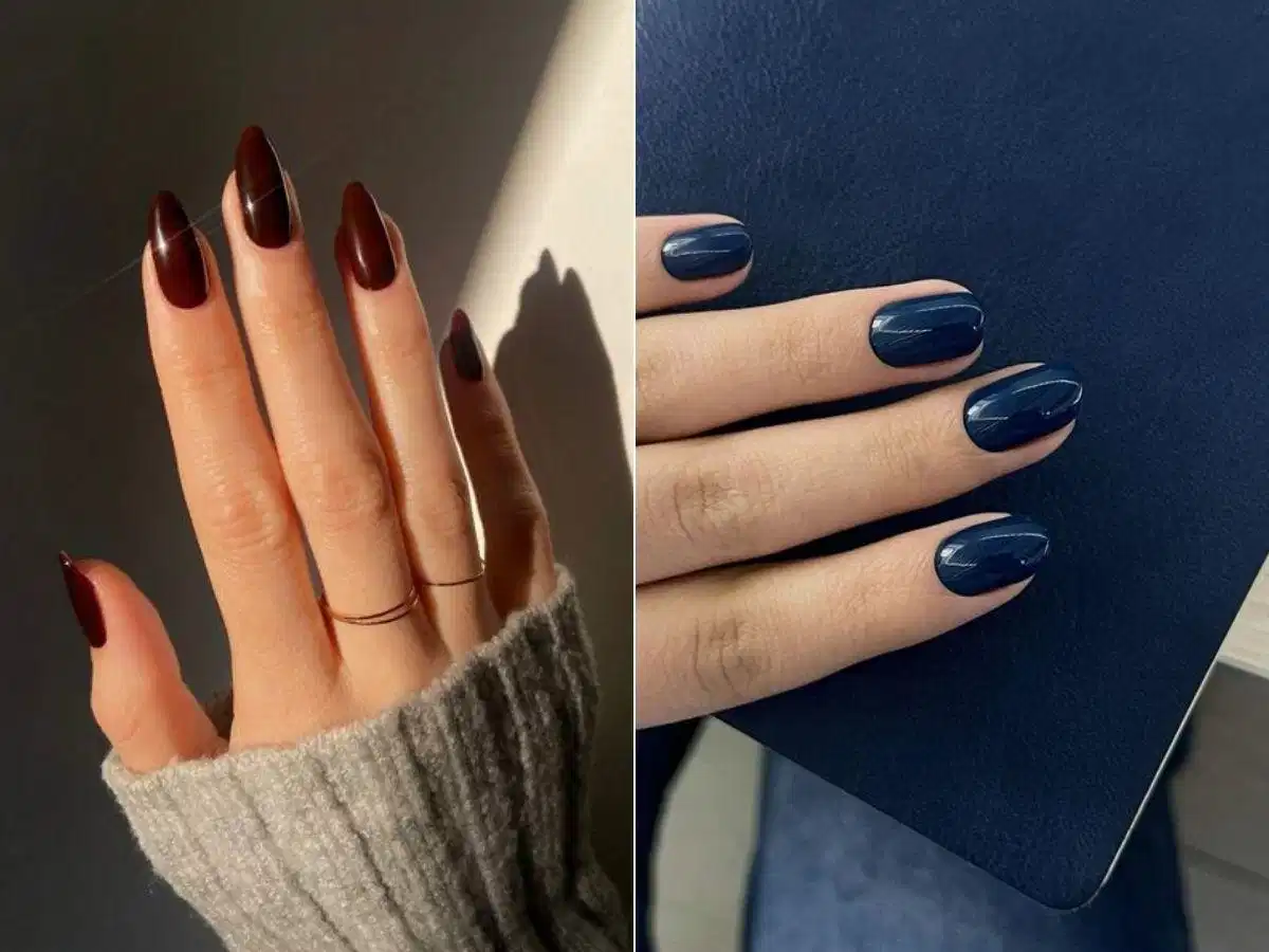 Mẫu nail sơn lì màu trung tính cho dân văn phòng