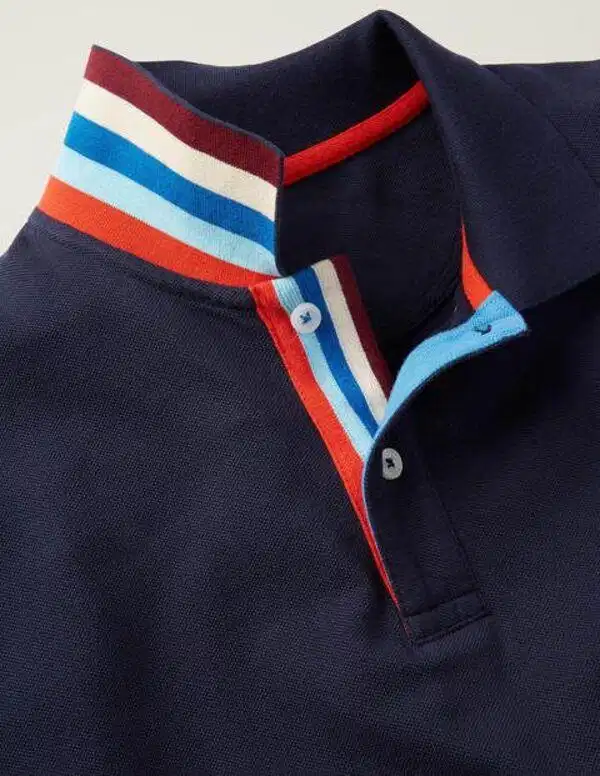 meo-dien-ao-polo-cho-nam-qua-co Cấu trúc cổ áo polo đứng dáng giúp định hình phần cổ thanh thoát