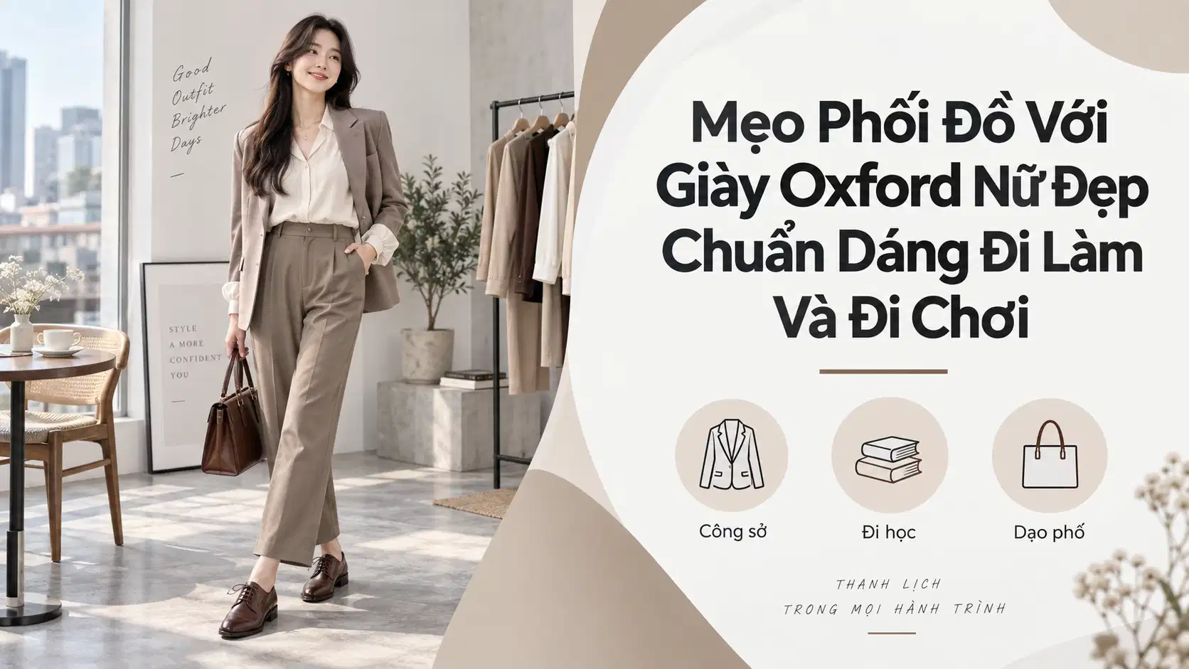 Mẹo Phối Đồ Với Giày Oxford Nữ Đẹp Chuẩn Dáng Đi Làm Và Đi Chơi