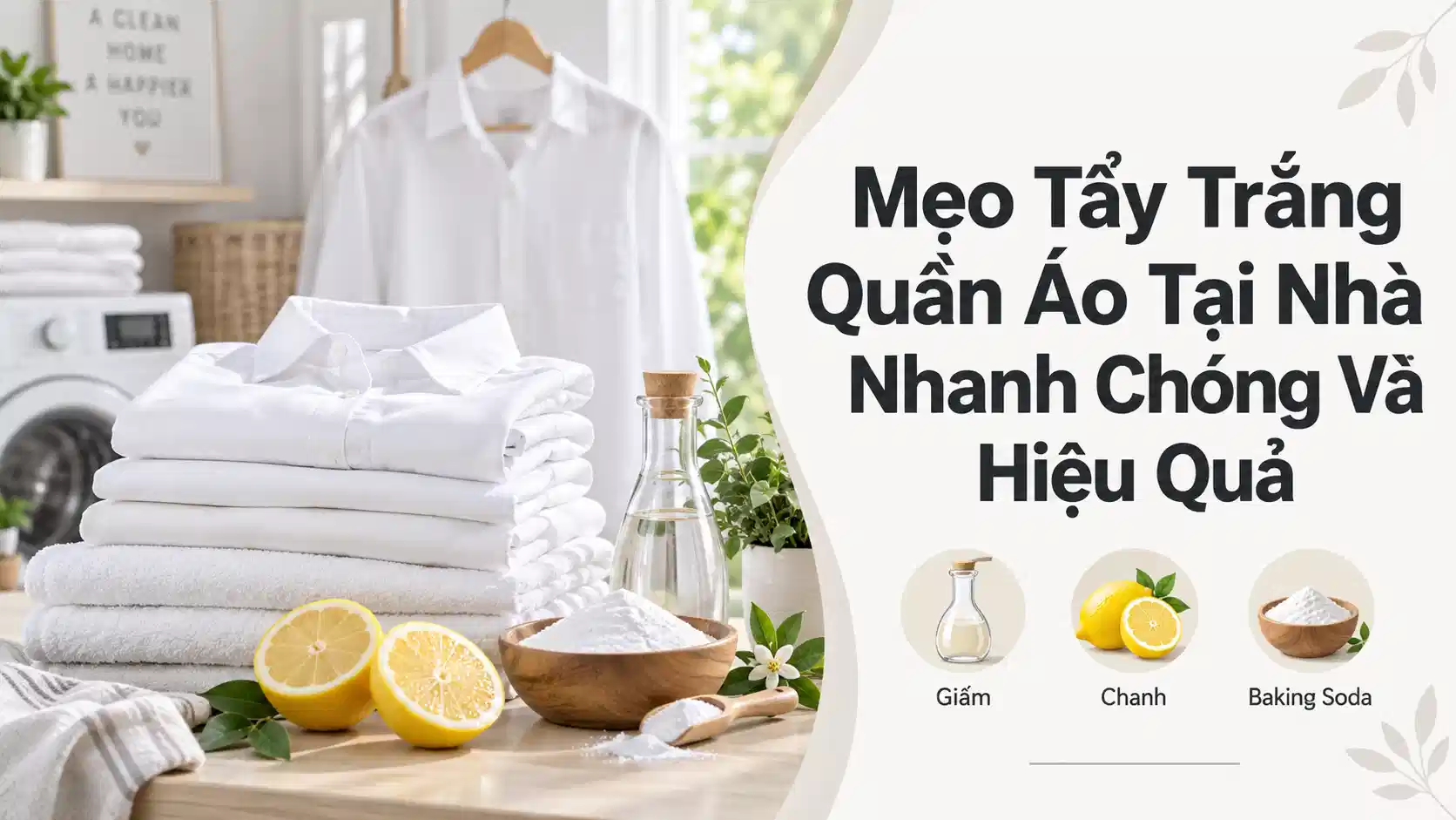 Mẹo Tẩy Trắng Quần Áo Tại Nhà Nhanh Chóng Và Hiệu Quả