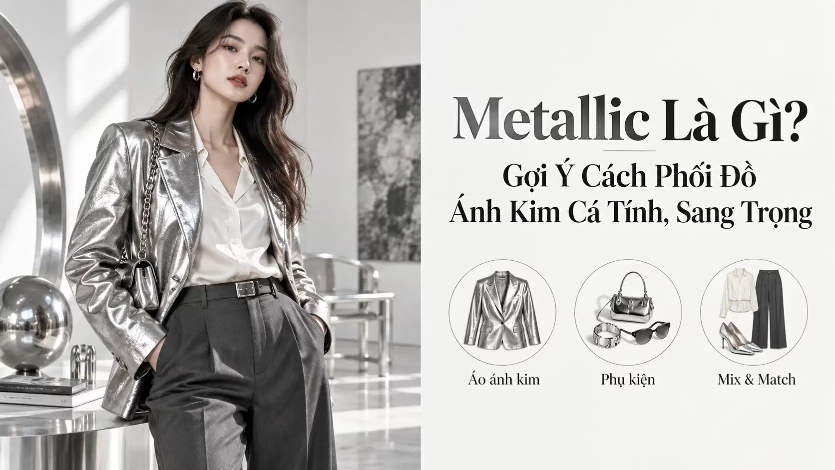 Metallic Là Gì? Gợi Ý Cách Phối Đồ Ánh Kim Cá Tính, Sang Trọng