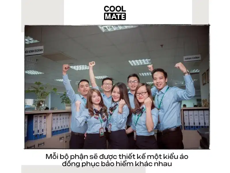 Phân hóa trang phục theo phòng ban Thiết kế trang phục có sự phân hóa công năng giữa khối văn phòng và nhân viên di chuyển